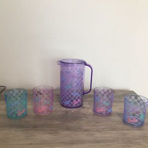1994 Mattel Barbie Pitcher With 4 Cups